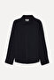 Men's Black Comfort Fit Long Sleeve Shirt