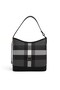 Black - Black Plaid Women's Shoulder Bag Sp1286