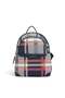 Navy Blue - Navy Blue Plaid Women's Backpack Sp1265
