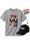 Lngshot Printed T-Shirt, Premium Quality Unisex Kids/Adult (with Hat Gift)