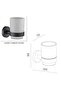 Classic Bathroom Accs 1600-6 Pieces Gift Set Matt Black - 8