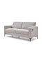 Theodora 3+2+1 Fabric Sofa Set With USB Port Light Grey - 4