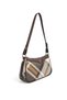 Khaki - Brown Plaid Women's Crossbody Bag Sp1274 - 2
