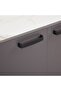 Wellington Stone Top Buffet Cabinet With 3Doors And 1Drawer White/Grey - 6
