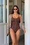 Women's Slip Molded Brown Body Knitted Medium Support - 3