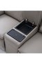 Aurevo 2 Seater Faux Leather Recliner With Console And Storage + Wireless Charging Light Grey - 6