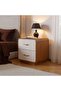 Nordomi 2 Drawer Night Stand-Beige/Natural, Useful Item For Daily Home Needs - 8