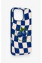 iPhone 16 Pro Max Compatible Blueberry Patterned Silicone Case - 4