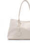 Faux Leather Magnet Closure Women's Handbag Diaz Cream - 2