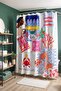 Dog and Seafood Patterned Shower Curtain, Bathtub Curtain 175X200Cm - 4