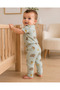 Bear Patterned Snap Button 2-Piece Baby Set - 4