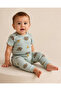 Bear Patterned Snap Button 2-Piece Baby Set - 3