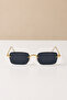 Asaf Ii Gold Black Premium Uv400 Sunglasses |   Case and Cleaning Cloth Gift Set - 3