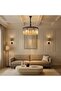 Rivoli 12-Light Crystal Chandelier Crystal And Metal Amber/Black 80 cm - 4