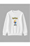 Pokemon Printed Sweatshirt Without Hood for Boys