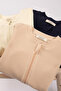 100% Cotton Camisole Baby Romper - Double-Way Zipper Ribbed Newborn Sleeping Bag Without Booties 3-24 Months - 6