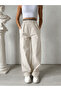 Stone Waist Elastic Parachute Pants - 50758