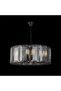 Oslo 12-Light Glass Chandelier Glass And Metal Smoke Glass 60 cm - 5