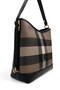 Coffee - Black Plaid Women's Shoulder Bag Sp1286 - 4