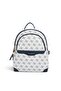 White - Navy Blue Monogram Women's Backpack Sp1265