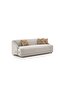 Mayla 3 Seater Fabric Sofa Light Brown, Home Furniture For Comfortable Everyday Use - 3