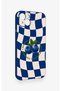 Blueberry Patterned Silicone Case Compatible with iPhone 14 Plus/15 Plus - 3