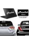 Mashallah White Written Sticker for Vehicle, Car, Auto, Motorcycle, Helmet, Laptop, Glass 20X5 cm