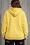 Bery Women's Large Size Oversized Basic Hooded Two-Thread Cotton Sweatshirt Relaxed Fit Unisex Sevgil - 2