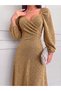 Women's Long Flowers Dress - 3