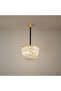 Orbis Modern Chandelier Glass And Metal Clear 3-Color Dimmable 60 cm