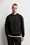 İnterlok bisiklet yaka sweatshirt