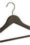 20 Pieces of Black Wood-Look Plastic Clothes Hangers - 3