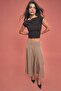 Layered midi skirt