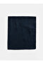 Navy Blue Wave Patterned Women's Shawl - 3