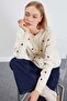 Floral Embroidered Buttoned Knitwear Cardigan - 2