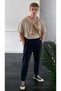Men's Elastic Waist Lycra Comfortable Fit Smart Casual Jogger Trousers - 6