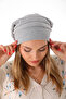 Women's Drawstring Backless Loose Knitwear Beanie - Flowy Winter Beanie - 4