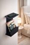 Black Metal Bedside Shelf, Bedside Bookshelf, Phone Holder Wall Organizer, Book Reading Stand 32X20 cm - 4