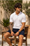 Men's Regular School Style White T-Shirt - 3