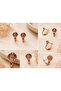 Xuping Rose Stone Cobra Earrings - 2
