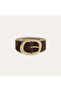 Women's Brown Suede Textured Antique Buckle Belt