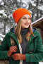 Women's Drawstring Backless Loose Knitwear Beanie - Flowy Winter Beanie