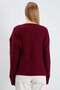 Lace-Up Baby Collar Buttoned Knitwear Cardigan - 8