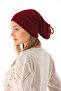 Women's Drawstring Backless Loose Knitwear Beanie - Flowy Winter Beanie - 6