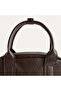 Women's Brown Leather Look Shoulder Bag - 4