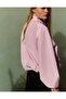 Nolva Comfortable Fit Ornate Buttoned (Chinese Buttoned) Nylon Women's Jacket & Women's Coat & Trench Coat - Pink - 6