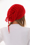 Women's Drawstring Backless Loose Knitwear Beanie - Flowy Winter Beanie - 3