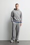 Kapüşonlu interlok sweatshirt - 2