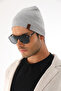 Unisex Label Detailed Cotton Combed Beanie Winter Seasonal Beanie - 3
