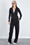 Çimalı Zippered High Collar Palazzo 2-Piece Set - 4